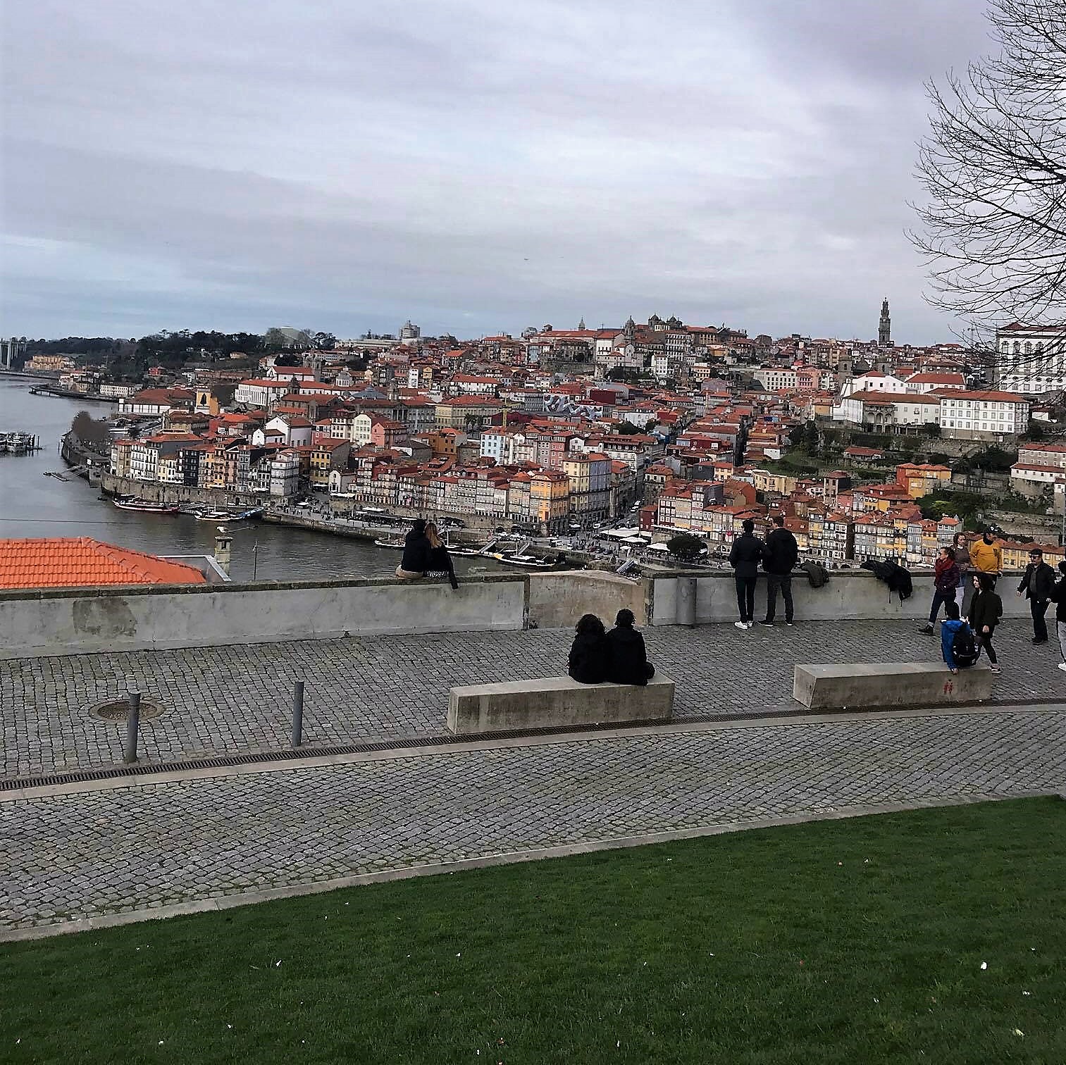 Vista do Jardim do Morro, em Gaia